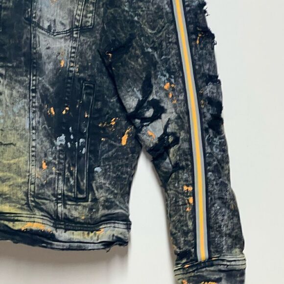 NWOT Jordan Craig mens striped sean sparta university gold stripe jacket Sz XL - Picture 9 of 10